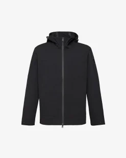Premiata Blouson in cotone cerato con cappuccio>Uomo Giacche E Cappotti