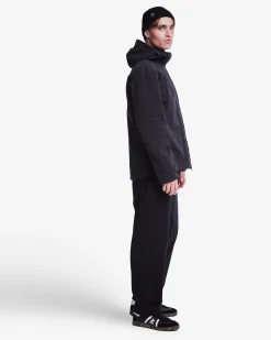 Premiata Blouson in cotone cerato con cappuccio>Uomo Giacche E Cappotti
