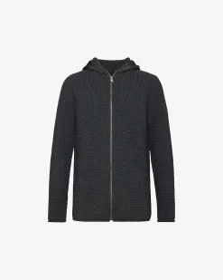 Premiata Cardigan con cappuccio in nylon>Uomo Maglieria