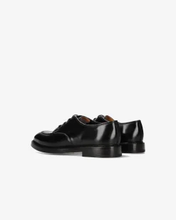 Premiata Derby in pelle spazzolata binder nero>Uomo Stringate