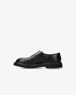 Premiata Doppia Fibbia in pelle cera nero>Uomo Fibbie