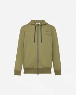 Premiata Felpa con cappuccio in cotone e nylon>Uomo Felpe E T-Shirt