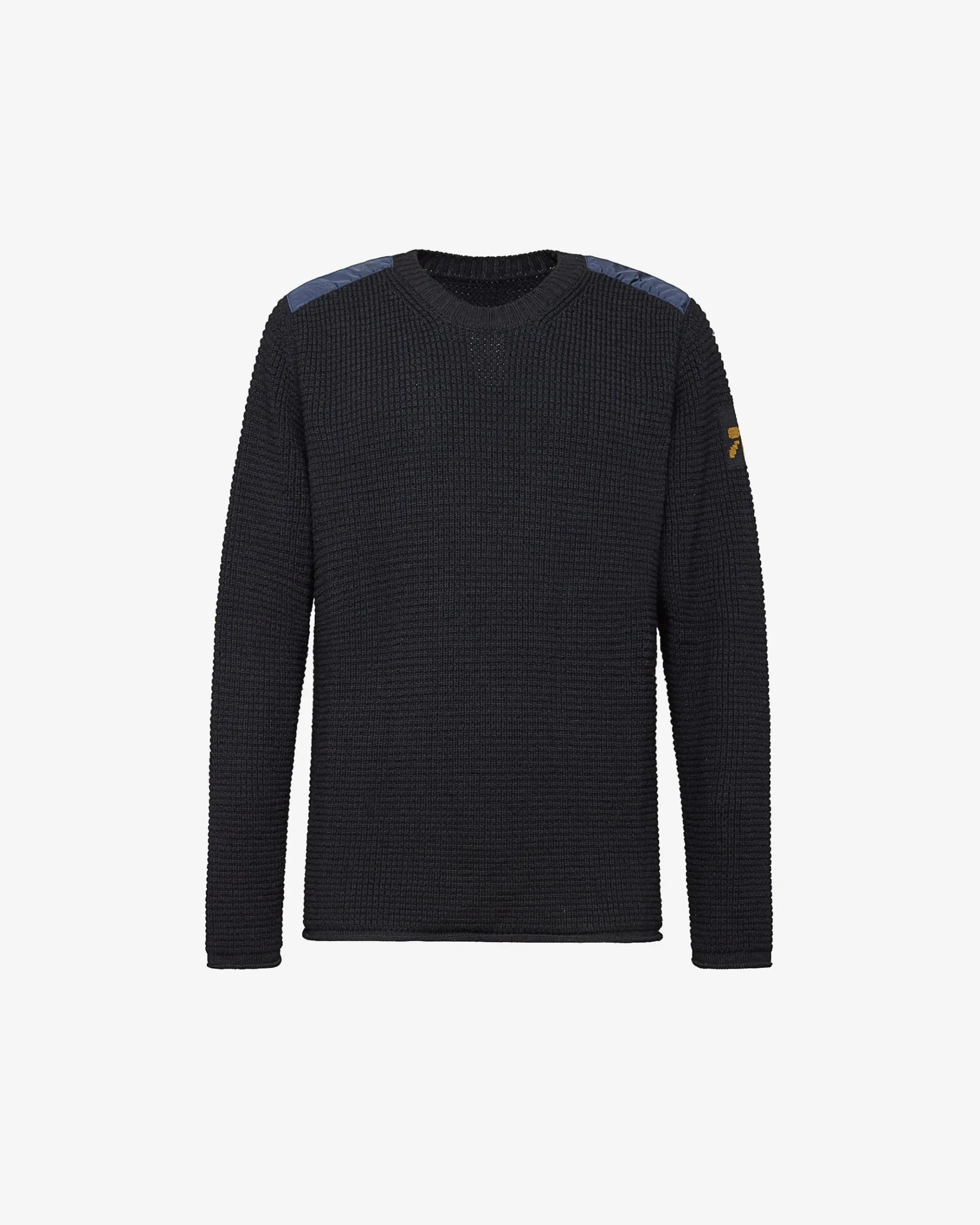 Premiata Maglia girocollo in lana con dettagli in nylon>Uomo Maglieria