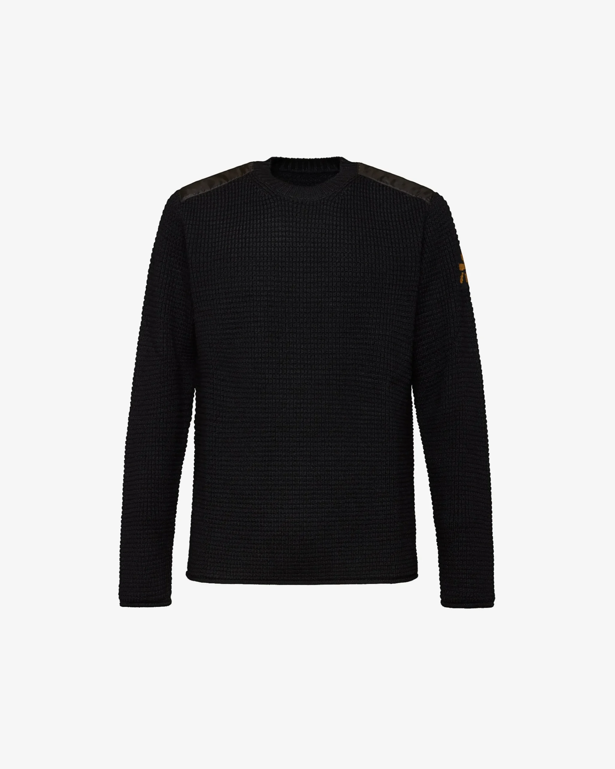 Premiata Maglia girocollo in lana con dettagli in nylon>Uomo Maglieria