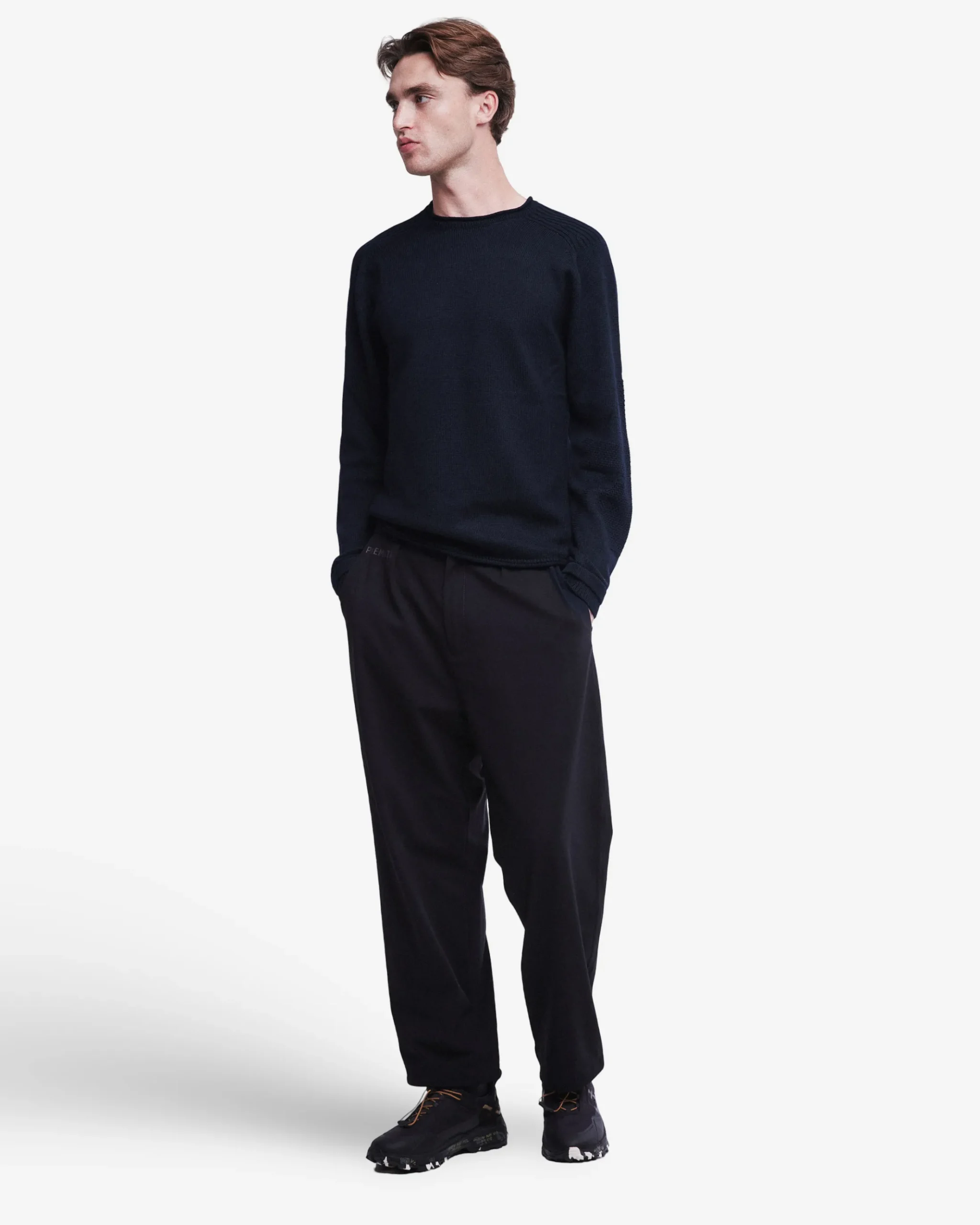 Premiata Maglia girocollo oversize in lana>Uomo Maglieria