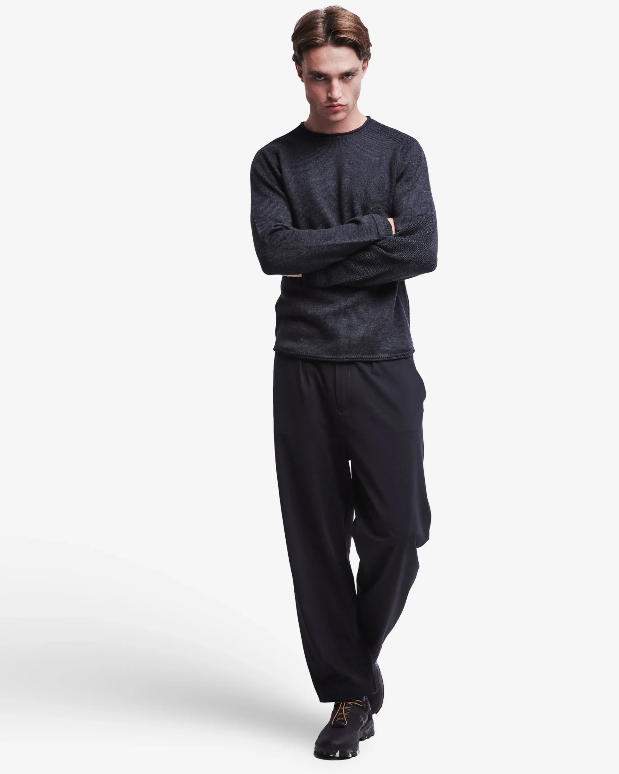 Premiata Maglia girocollo oversize in lana>Uomo Maglieria