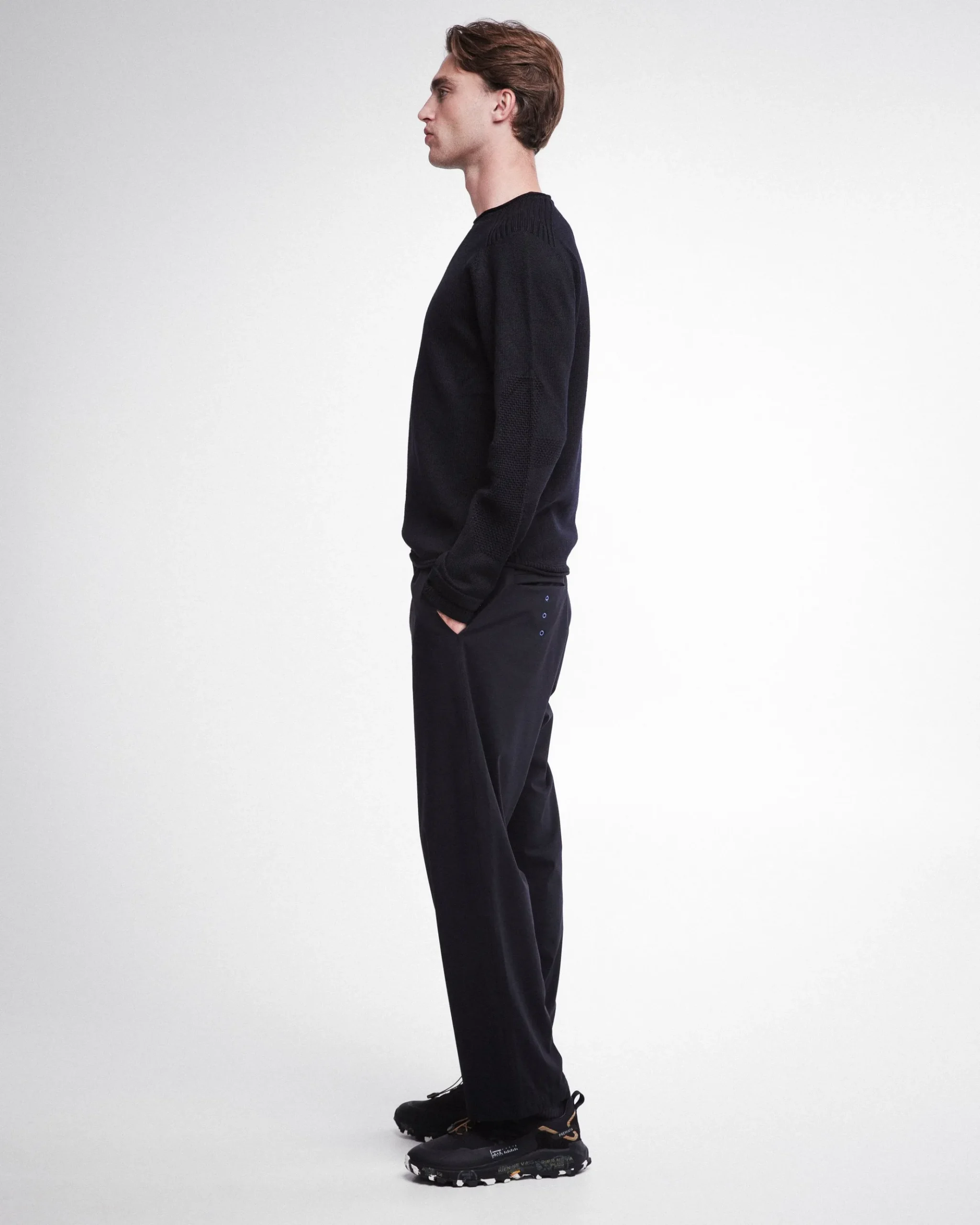 Premiata Maglia girocollo oversize in lana>Uomo Maglieria