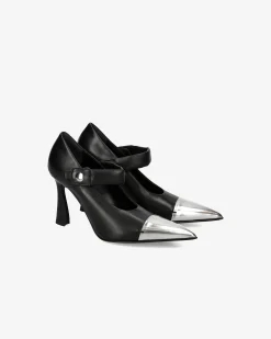 Premiata Mary Jane metal iron e nero>Donna Décolleté