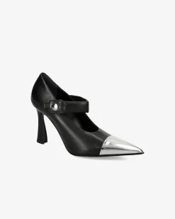 Premiata Mary Jane metal iron e nero>Donna Décolleté