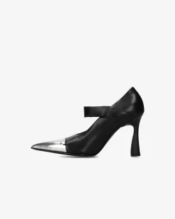 Premiata Mary Jane metal iron e nero>Donna Décolleté