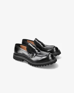 Premiata Mocassini Bridge in pelle spazzolata binder nero>Uomo Mocassini