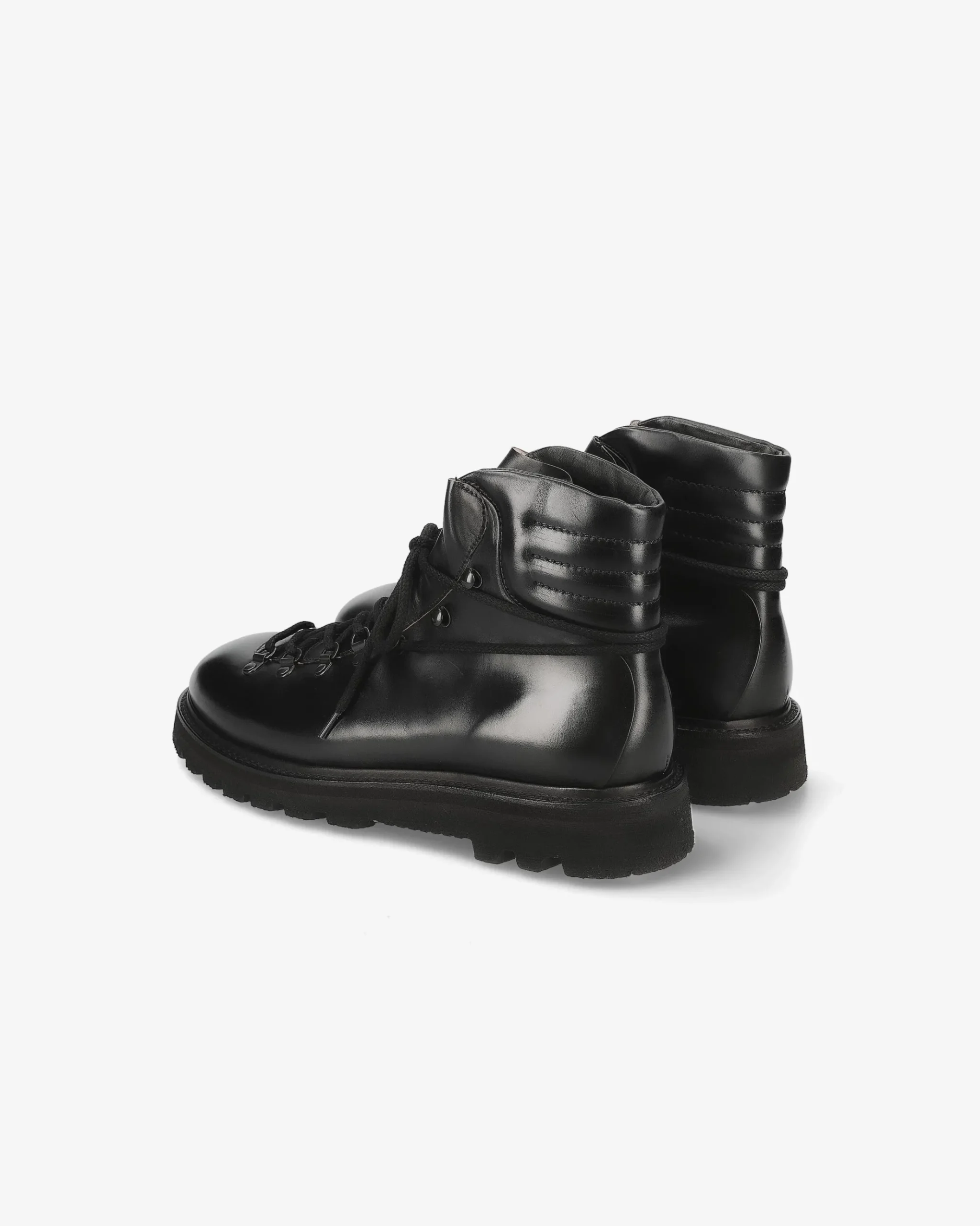 Premiata Stivaleti in pelle cera nero>Uomo Stivali