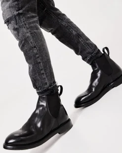 Premiata Stivaletti Charles in cavallo king nero>Uomo Stivali