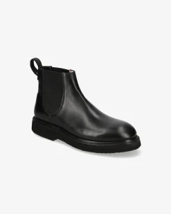 Premiata Stivaletti Chelsea in pelle cera nero>Uomo Stivali