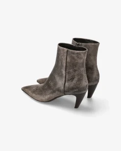 Premiata Stivaletti Cher con tacco old moro>Donna Stivali E Stivaletti