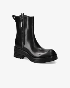 Premiata Stivaletti Heidi in pelle ranch nero>Donna Stivali E Stivaletti