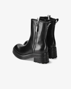 Premiata Stivaletti Heidi in pelle ranch nero>Donna Stivali E Stivaletti