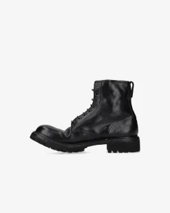 Premiata Stivaletti in pelle chetta brass nero>Uomo Stivali