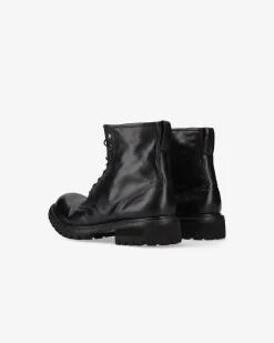 Premiata Stivaletti in pelle chetta brass nero>Uomo Stivali