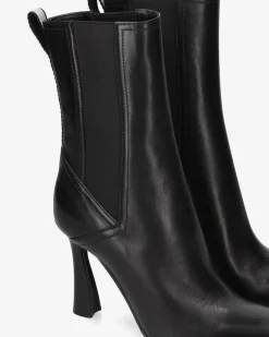 Premiata Stivaletti in pelle con tacco alto nappa nero>Donna Stivali E Stivaletti