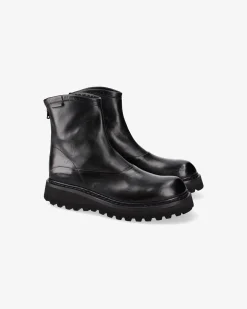 Premiata Stivaletti in pelle di cavallo lux nero>Uomo Stivali