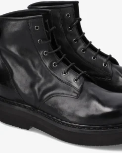 Premiata Stivaletti Max in pelle lux nero>Uomo Stivali