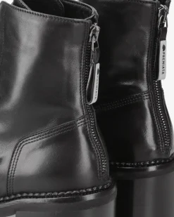 Premiata Stivaletti McQueen in vitello gaucho nero>Donna Stivali E Stivaletti