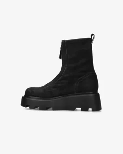 Premiata Stivaletti Peg in camoscio nero>Donna Stivali E Stivaletti