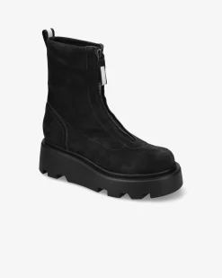 Premiata Stivaletti Peg in camoscio nero>Donna Stivali E Stivaletti