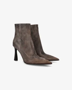 Premiata Stivaletto Meigi in camoscio old nero>Donna Stivali E Stivaletti