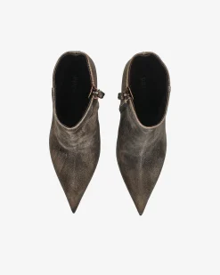 Premiata Stivaletto Meigi in camoscio old nero>Donna Stivali E Stivaletti