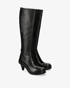Premiata Stivali Rose in nappa neri>Donna Stivali E Stivaletti