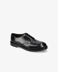 Premiata Stringate in pelle spazzolata binder nero>Uomo Stringate